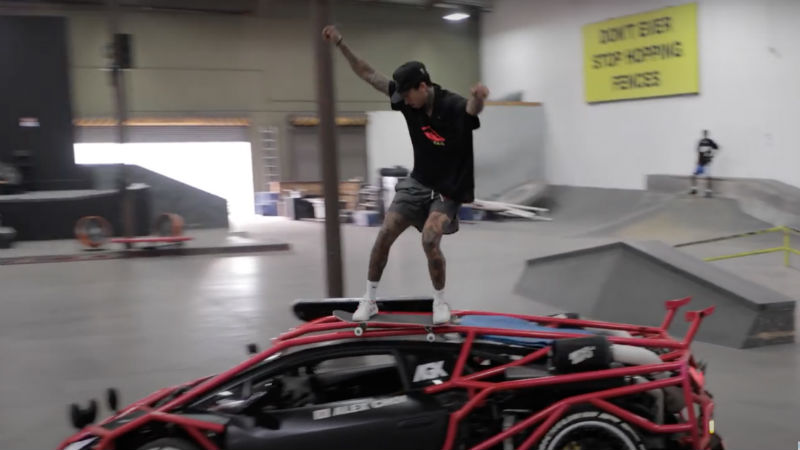 Nyjah Huston y una session única sobre un Lamborghini - SURF & ROCK RADIO |  Adrenalina Pura!