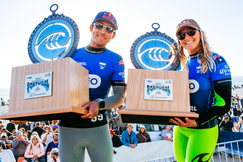 Molly Picklum y Griffin Colapinto ganaron el MEO Rip Curl Pro Portugal presentado por Corona Cero